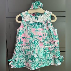 EUC Size 6-12 Month Lilly Pulizter Dress with matching bloomers!
